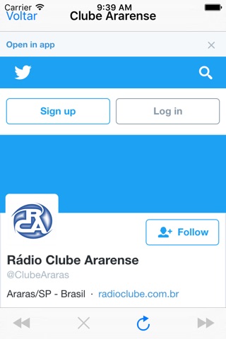 Rádio Clube Ararense 1460 kHz screenshot 3