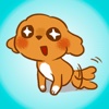 Little Brown Puppy - Stickers for iMessage