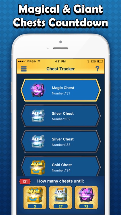 Chest Tracker for Clash Royale - Track Chest Cycle