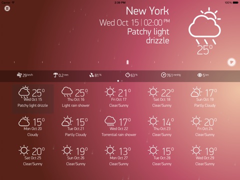 Weather Book for iPad screenshot 2