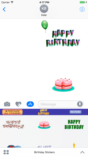 Birthday Stickers for iMessage : Happy Birthday(圖1)-速報App