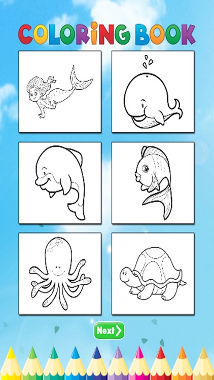 Mermaid Beach Coloring Book - Activties For Kid screenshot-3