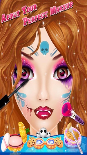 Halloween Makeup Salon - Kids game for girls(圖2)-速報App