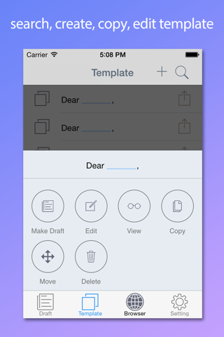 Template Keyboard -  input text base template screenshot 2