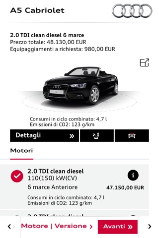 Audi Configurator screenshot 3