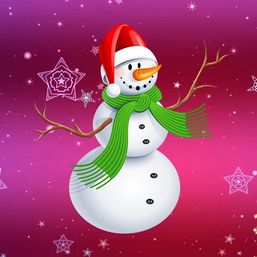 Snowman stickers - merry christmas santa emoji
