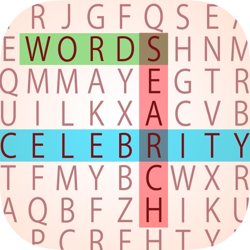 Words search Hollywood stars Icon