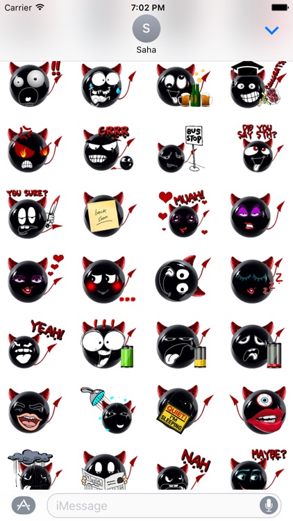 Red Devils Stickers for iMessage