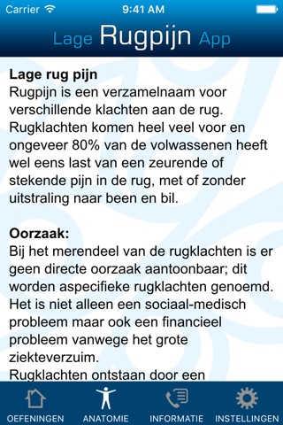 Lage Rugpijn App screenshot 4