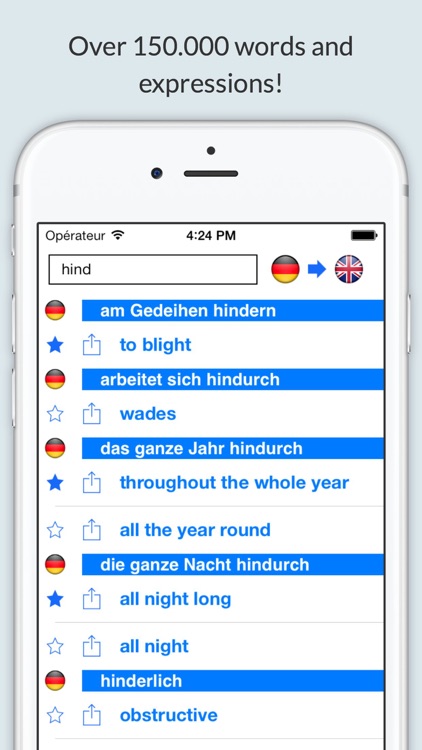 Offline English German Dictionary with Voice