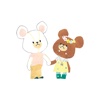 Bear Couple Stickers