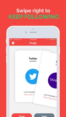 Screenshot 2 Purge - Manage who you follow iphone