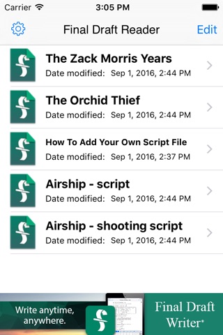 Final Draft Reader screenshot 2