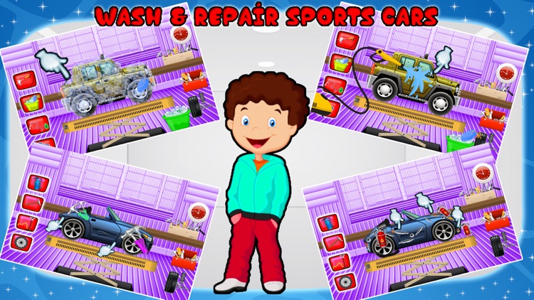 Sports car Repair & Fix it - Cleanup Spa Salon