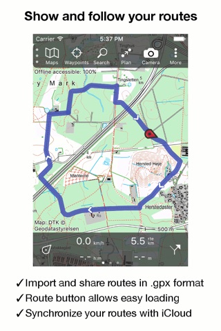 Topo GPS Denmark screenshot 2