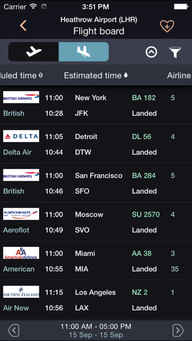 Airport Board & Flight Tracker ► FlightHero Screenshot 2