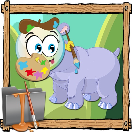 Paint Games Safari Animals Version iOS App