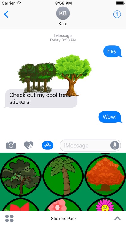 Tree Stickers For iMessage