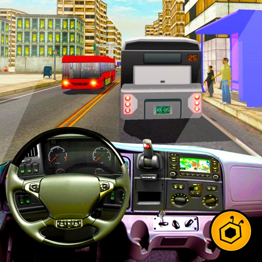 Real Modern city Bus driving simulator 3d 2016 - transport passengers through real city traffic iOS App