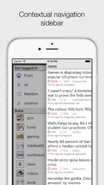 Antenna client for reddit screenshot-4