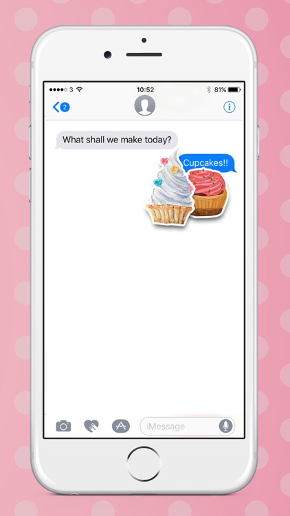 Cupcake & Cake: Cute Stickers for iMessage