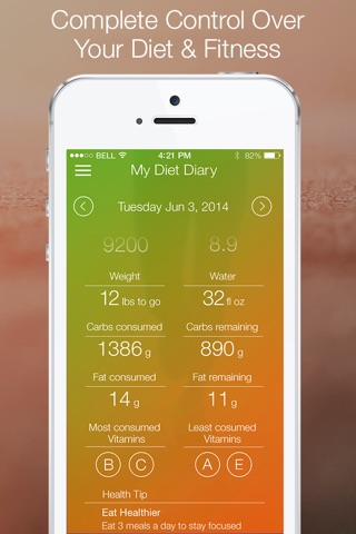 My Diet Diary Calorie Counter screenshot 2