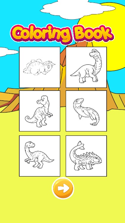 Dinosaur Planet Coloring Book Pages Kids & Adults