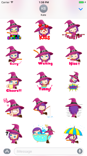 Little Witch - Cute witch stickers(圖2)-速報App