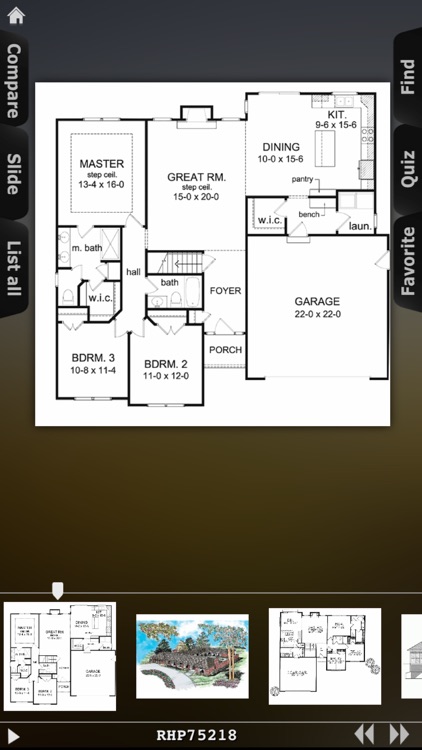 House Plans - Ranch