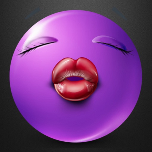 Purple Smiley Stickers icon