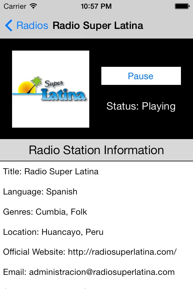 Peru Radio Live Player (Lima / Spanish / Perú) screenshot 4