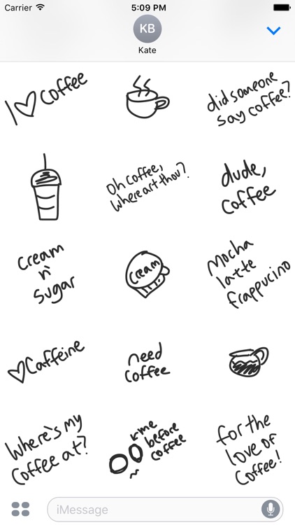 Coffee sticker pack - drink stickers for iMessage screenshot-3