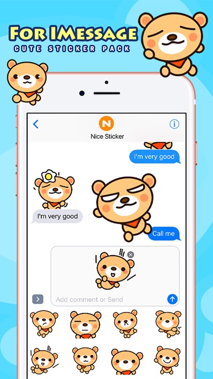 Fly Bear Pro - Cute Stickers by NICE Sticker screenshot-3
