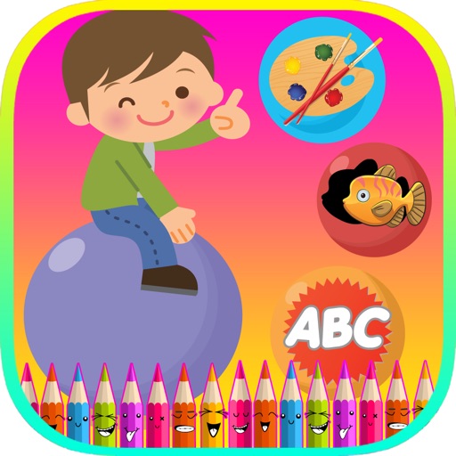 Kids Games For Preschool Toddlers learning Free Icon