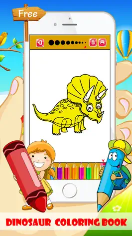 Game screenshot Dinosaur Coloring Book - Free For Toddler And Kids apk