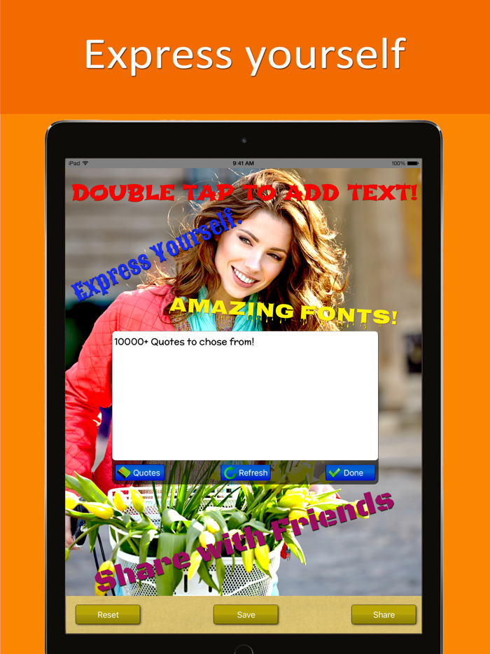 Photos Add Multiple Texts Captions Quotes Fonts