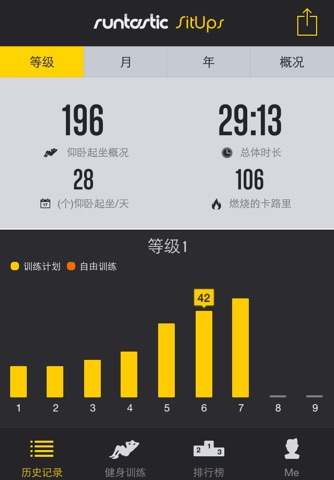 Runtastic Sit-Ups Trainer PRO screenshot 3