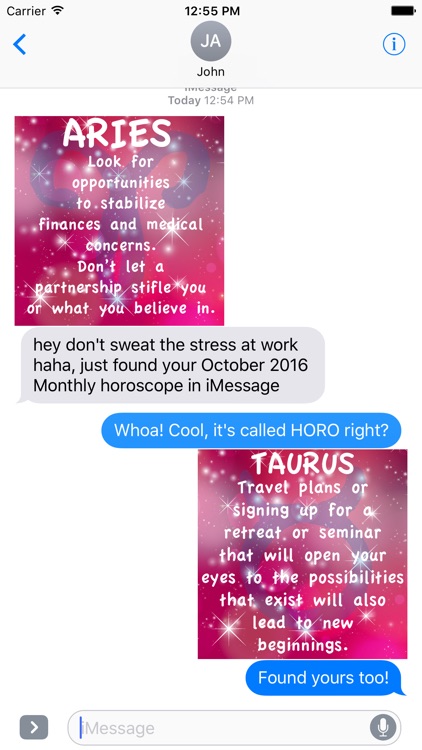HORO-Monthly Horoscope Stickers