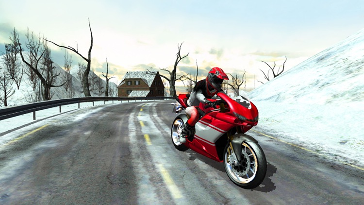 Bike Rider - Frozen Highway Rally Race Free screenshot-3