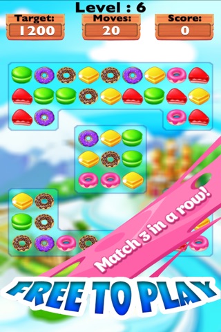 Crunch Yummy Cookies HD-The Best Match 3 Top Game screenshot 3