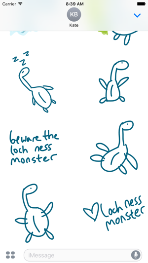 Loch Ness sticker pack, dino stickers for iMessage(圖3)-速報App