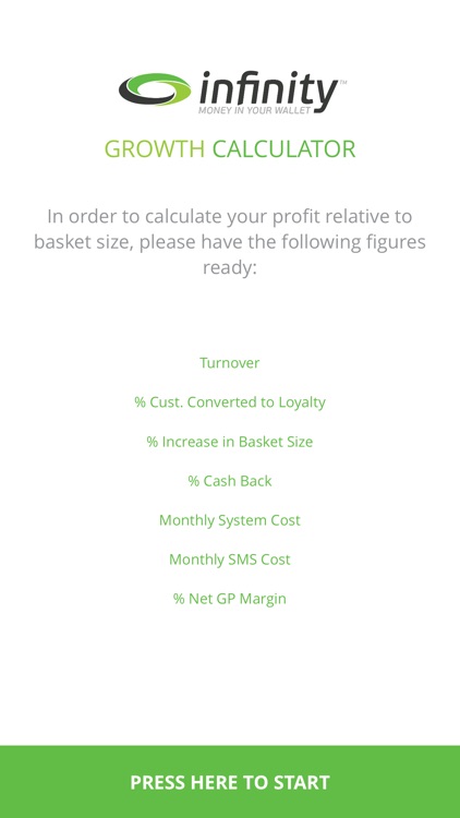 Infinity Growth Calculator