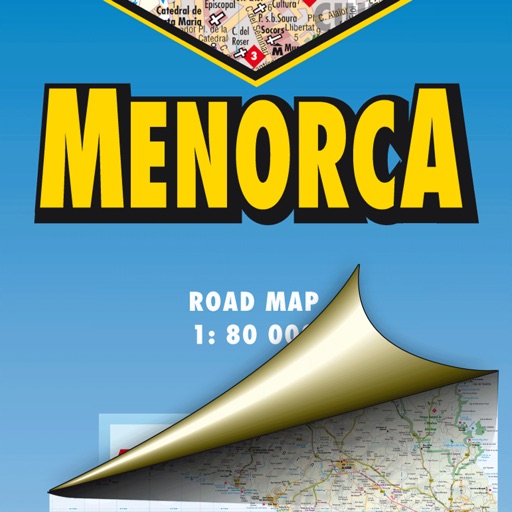 Menorca. Road map. icon