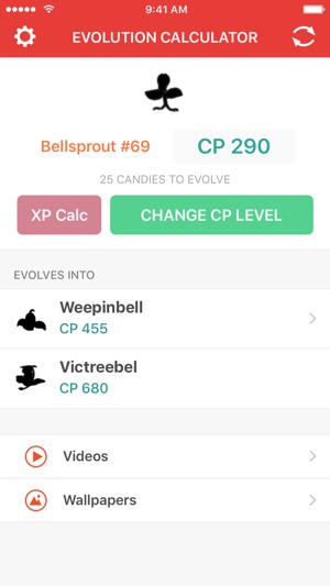 Evolution Calculator for Pokemon GO - XP & CP(圖5)-速報App