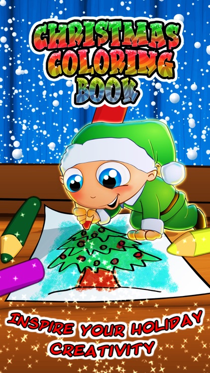 Christmas Coloring Book - Kids Color & Paint App