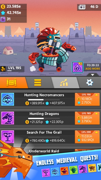 Hero Simulator: clicker game and idle adventure screenshot-3