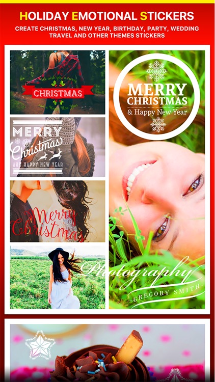 Typography - Thanksgiving, Christmas, New Year