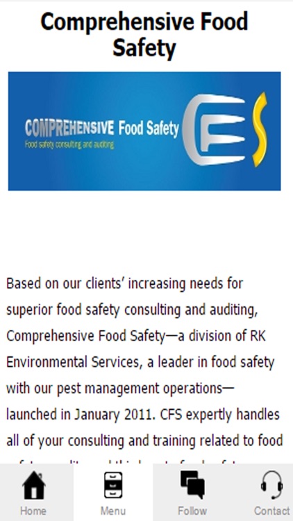 Comprehensive Food Safety App