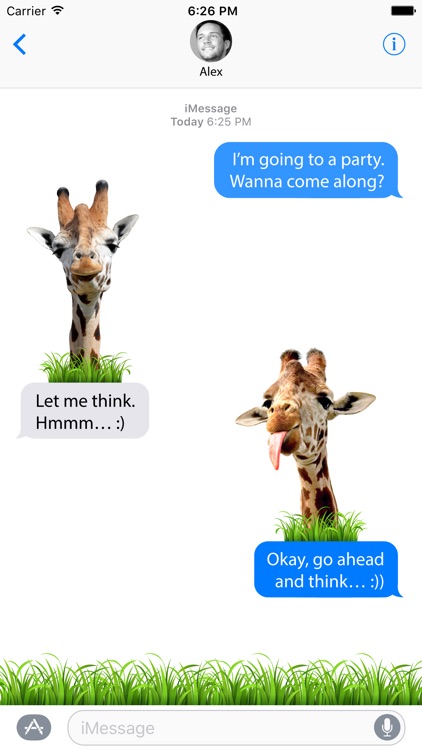 Free Stickers - Live Giraffes 2