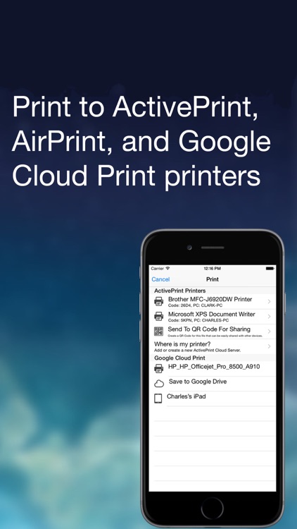 ActivePrint (Easy Mobile Printing)